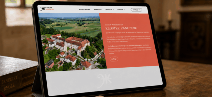 mockup website kloster zangberg