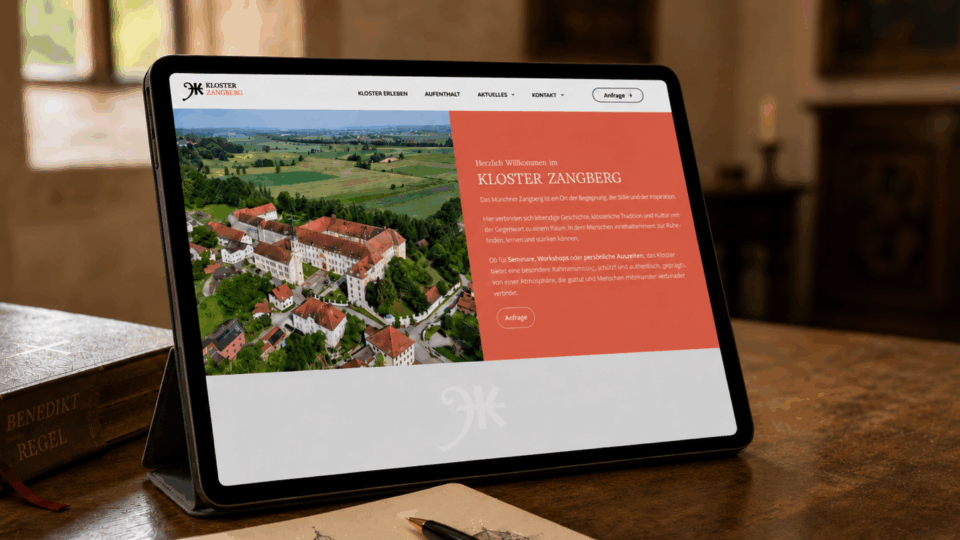 mockup website kloster zangberg